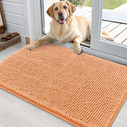 OLANLY Dog Door Mat for Muddy Paws 36x24, Super Absorbent Chenille Mud Mat by OLANLY