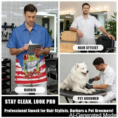Professional Grooming Smock Unisex, Water Resistant Anti-Static - Image 4