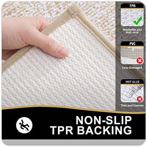 OLANLY Small Bathroom Rugs 24x16, Absorbent Microfiber Bath Rugs - Image 5