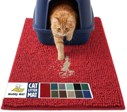 Muddy Mat® | Cat Litter Mat 18"x28", Litter Trapping Mat, Super Absorbent by MuddyMat%C2%AE