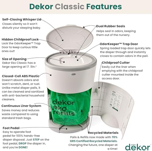 Diaper Dekor EKO Classic Diaper Pail - Image 2