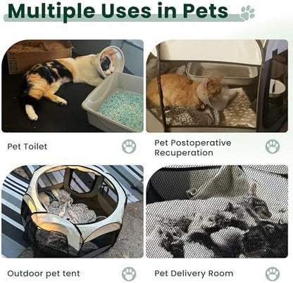 Love's cabin Pet Puppy Dog Playpen, Medium Dog Tent Crates Cage Indoor/Outdoor - Image 4