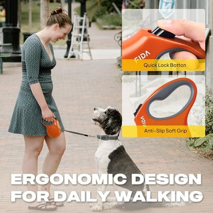 Fida Retractable Dog Leash, 16ft Heavy Duty Pet Walking Leash - Image 5