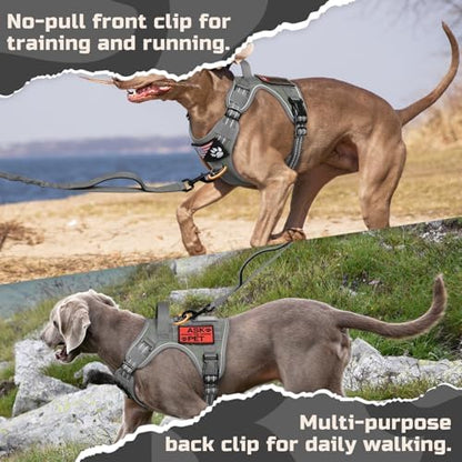 rabbitgoo Tactical Dog Harness for Large, No Pull Military Service Vest - Image 5