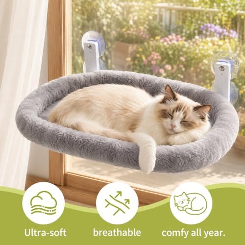 Foldable Cat Window Perch, Cordless Hammock - Image 4