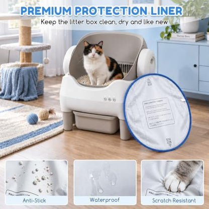 2Pcs Waterproof Pads for Self Cleaning Cat Litter Box - Image 5
