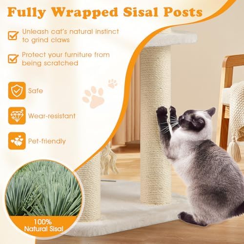 PETSITE 41 Inch Modern Cat Tree - Image 6