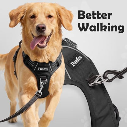 Funfox Dog Harness Small Sized Dog, Vertical Handle Easy Control, No Pull Pet - Image 2