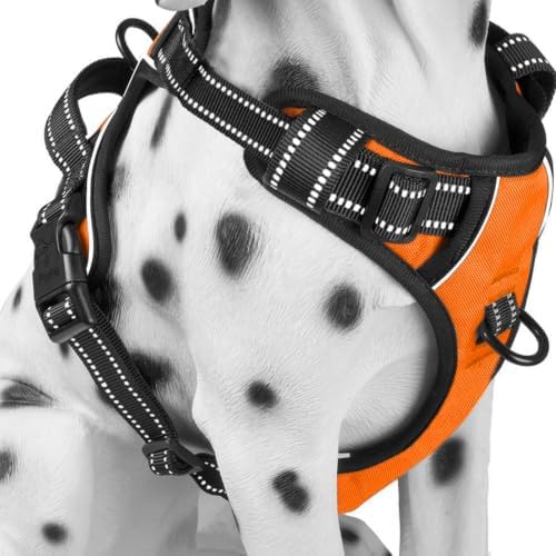 PoyPet No Pull Dog Harness Large, Reflective Vest by PoyPet