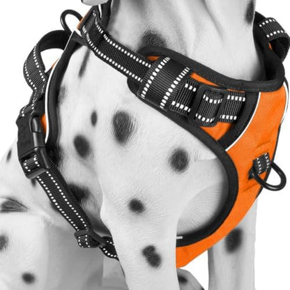 PoyPet No Pull Dog Harness Large, Reflective Vest by PoyPet