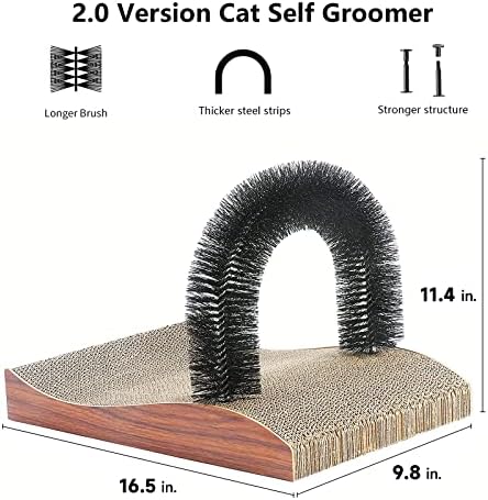 FUKUMARU Cat Self Groomer 2.0 Version, Cat Arch Face Scratcher - Image 2