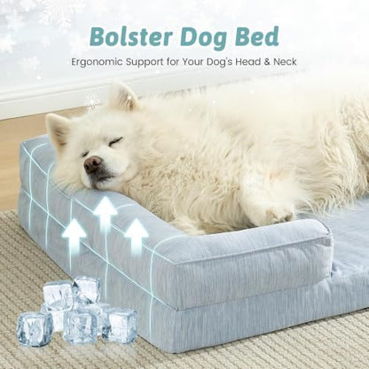 COZY KISS Orthopedic Dog Cooling Bed Washable - Image 4