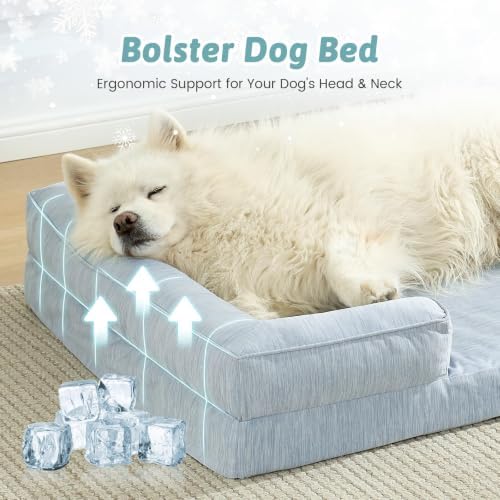 COZY KISS Orthopedic Dog Cooling Bed Washable - Image 2