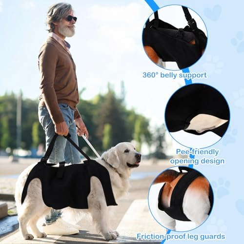 Shinylin Dog Carry Sling Emergency Backpack Dog Lift Harness - Image 5