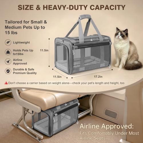 Soft Sided Cat Carrier for Anxious Pets - Image 4