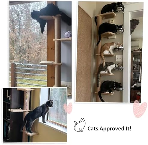 FUKUMARU Wall-Mounted Cat Tree for Small & Medium Cats - Image 5