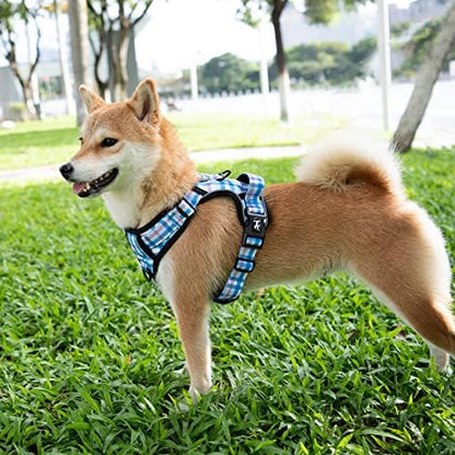 PoyPet Plaid Dog Harness Small, No Pull Vest - Image 2