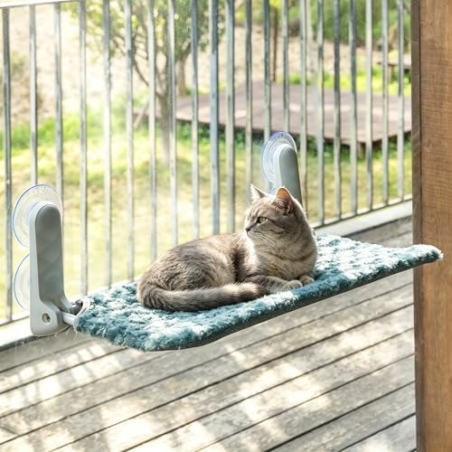 YUNIQUE Cat Window Perch, Upturned Edge Bracket, Portable Wall Hammock by YUNIQUE