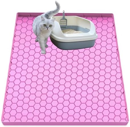 Cat Litter Mat, Silicone Large Cat Mat by JSXZWOO