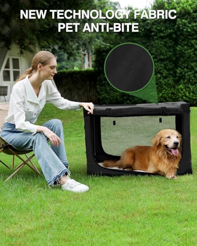 24 x 17 x 17 Inch Collapsible Soft Dog Crate - Image 6