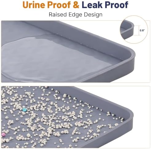 XL Cat Litter Mat 51x25.6in, Silicone Litter Mat - Image 3