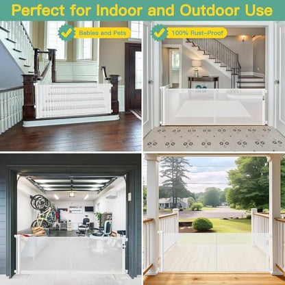 Reinforced 60" Wide Retractable Baby Gate - Image 4