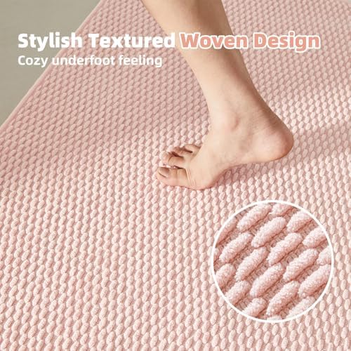 TYUU Bathroom Rugs Non Slip Washable, Super Absorbent Thin Bath Mat Quick Dry - Image 4