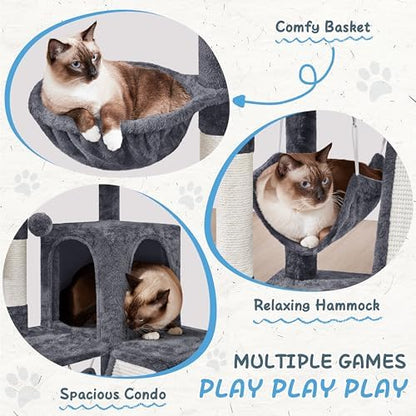 Yaheetech 40in Cat Tree for Indoor Large Cats - Image 3