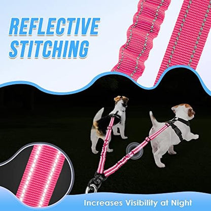 AUTOWT Double Dog Leash, No Tangle 360°Swivel Rotation Reflective Lead - Image 7
