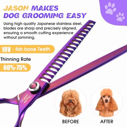 JASON Dog Grooming Chunker Scissors - Image 4