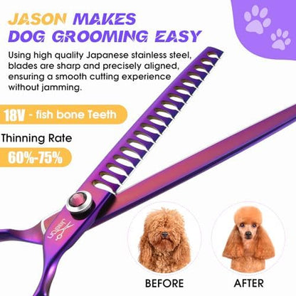 JASON Dog Grooming Chunker Scissors - Image 4