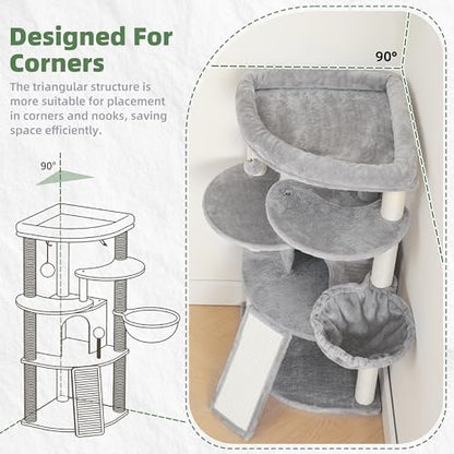 Gitelsnour Corner Cat Tree Tower - Image 2