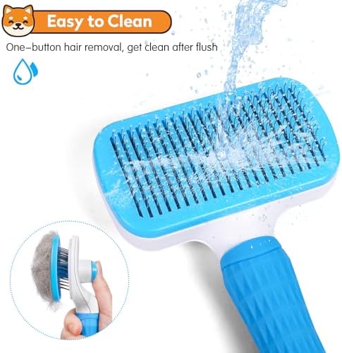 Dog & Cat Brush, Self Cleaning Slicker Brush - Image 5