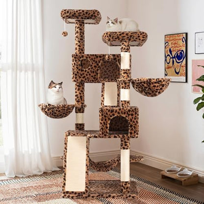 SHA CERLIN 65in Larger Cat Tree Tower Condo - Image 2