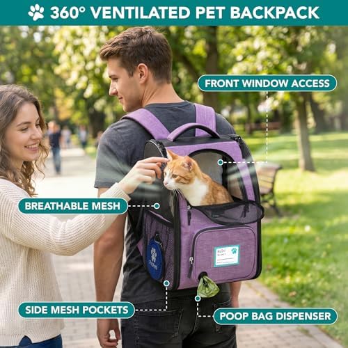 PetAmi Expandable Dog Cat Backpack Carrier, Airline Approved - Image 5