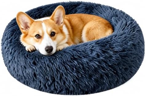 Medium Dog Bed, Washable Plush Donut Dog Bed, 28 Inch by Unknown