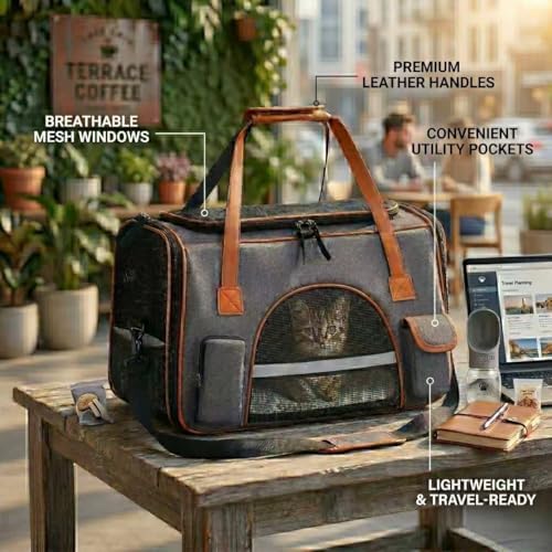 Pesen Large Soft Cat Carrier, Holds Up to 28 lbs - Image 5