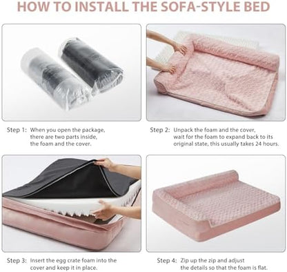 BFPETHOME Orthopedic Washable Dog Bed, Sleeping Couch - Image 5