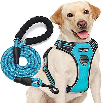 tobeDRI No Pull Dog Harness Adjustable Reflective Oxford Easy Control Medium by tobeDRI