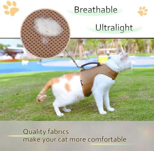 Cat Harness and Leash Set for Walking Escape Proof, Extra Large - Image 6
