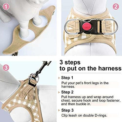 Dog Harness Step-in Breathable Puppy Cat Vest - Image 6