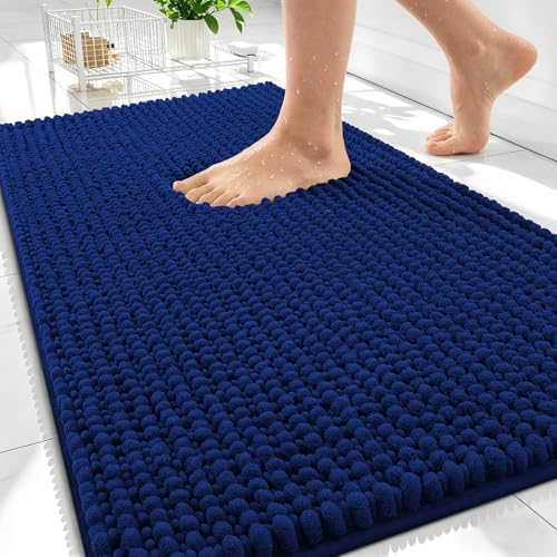 OLANLY Thick Chenille Bathroom Rugs 30x20, Soft Absorbent Bath Mat by OLANLY