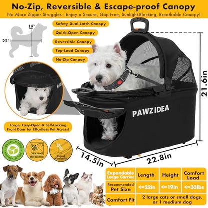 PAWZIDEA Portable Small Dog Crate - Image 2