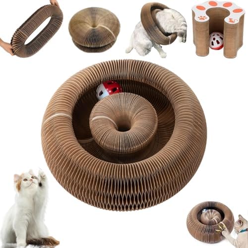 Kitty Curls Cat Toy, Foldable Magic Organ Cat Toy, Magic Organ Cat Scratcher by Unknown