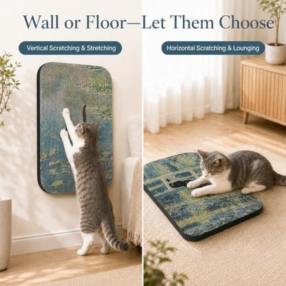 2 Pack Cat Wall Scratcher, Art Cat Scratching Board - Image 5