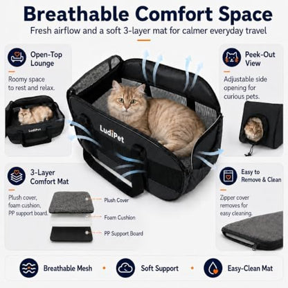 Airline-Friendly Pet Carrier for Cats and Small Dogs - Image 7