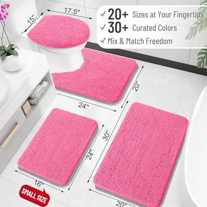 OLANLY Bathroom Rugs 32x20, Extra Soft Absorbent Chenille Bath Rugs - Image 2