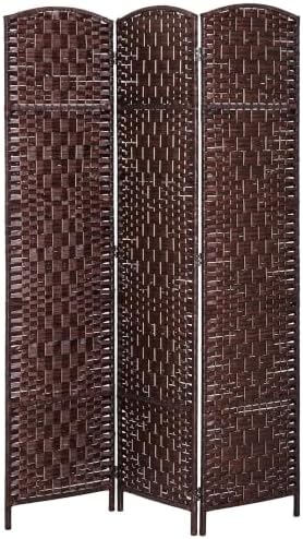 HOMCOM Room Divider 3-Panel, 6FT-Tall Folding Privacy Screen by HOMCOM