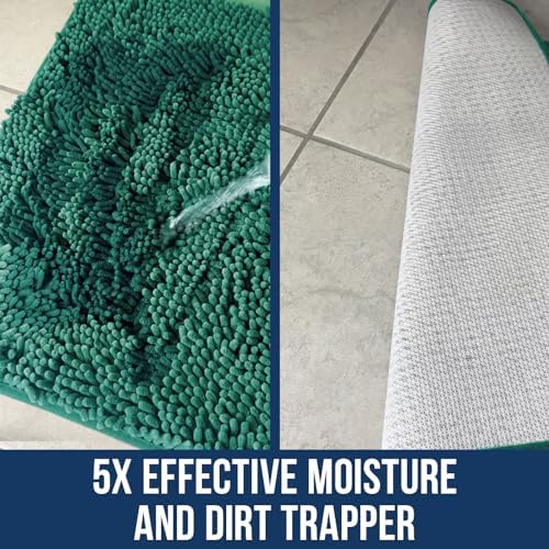 Muddy Mat Chenille Bathroom Rugs Quick Dry Microfiber Mats Non Slip Washable - Image 3