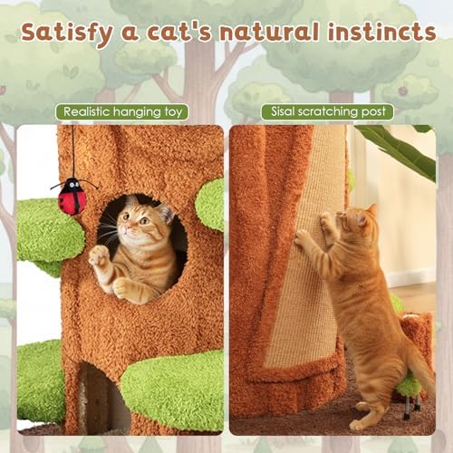 NUNU LAB 90.5-Inch Tall Cat Tree Cats Condo - Image 4